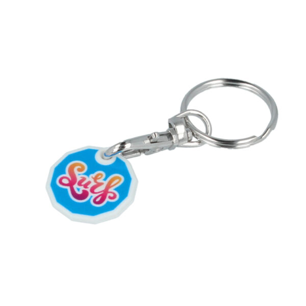 Recycled Plastic Trolley Coin Key Ring