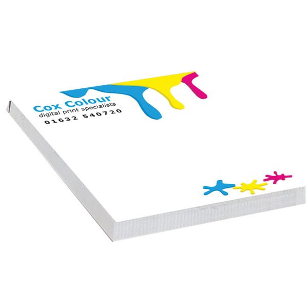 Full Colour Square NoteStix Adhesive Pads 75 x 75mm