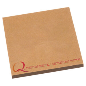 NoteStix Kraft Recycled Adhesive Pads 75 x 75mm - Full Colour