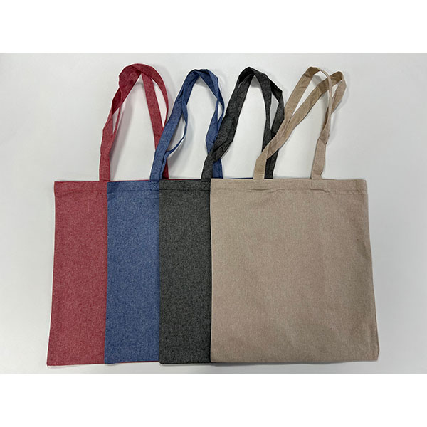 Recycled Long Handled Cotton Shopper - Full Colour