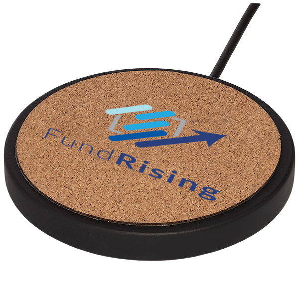 Limestone and Cork Wireless Charging Pad - Full Colour