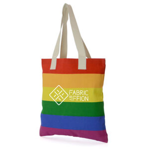 Rainbow 10oz Canvas Shopper - Full Colour